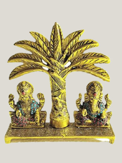 Twin Collection Hindu God sculpture with tree