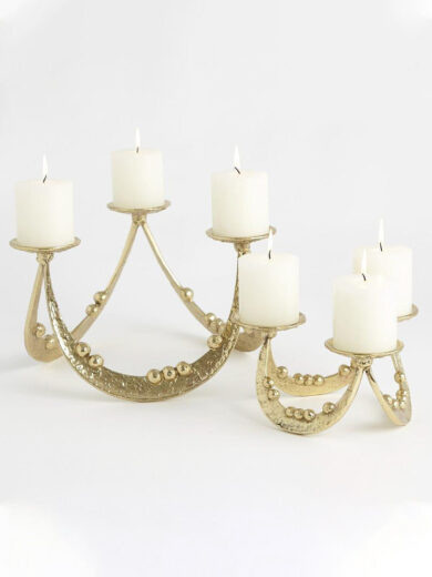 Modern Curved Tripe Candle Holders