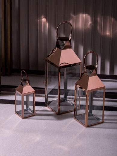 Stainless Steel Hanging Lanterns