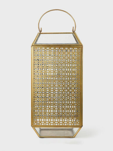 Engraved Modern Metal Hanging Lantern