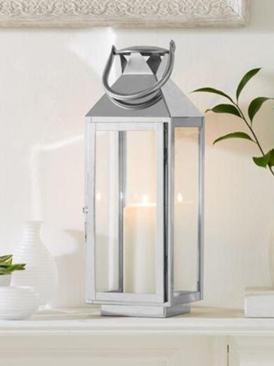 Silver Large Hanging Lanterns